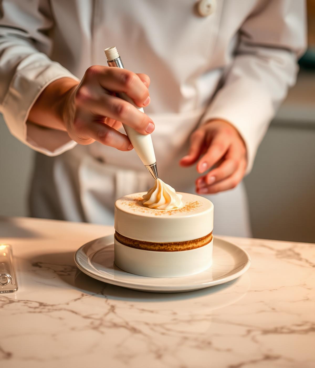 Pastry chef at work
